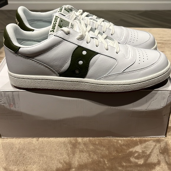 Saucony Jazz Court White Black shoes S70555-5 Size 8.5 - Picture 7 of 8